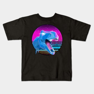 Rad T-Rex (Vaporwave Aesthetic) Kids T-Shirt